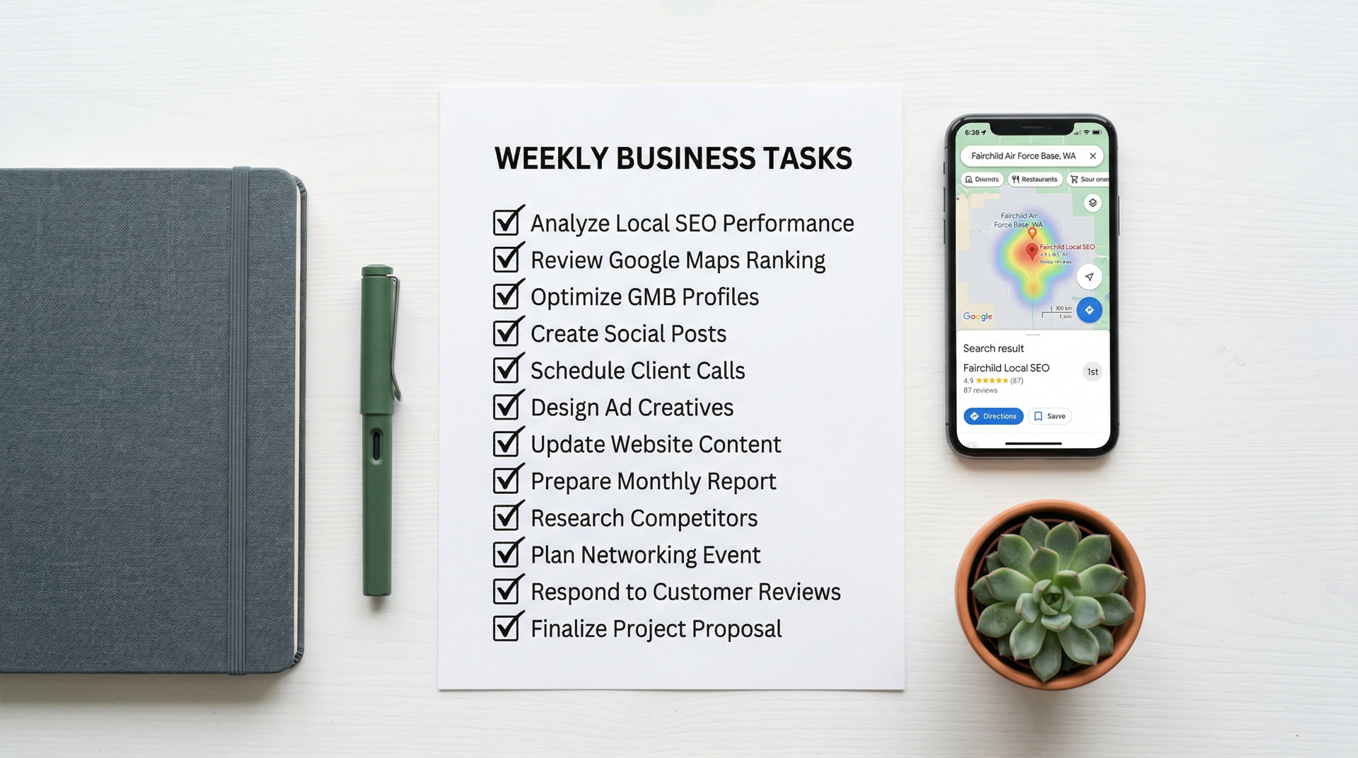 Ongoing local SEO tasks and performance monitoring