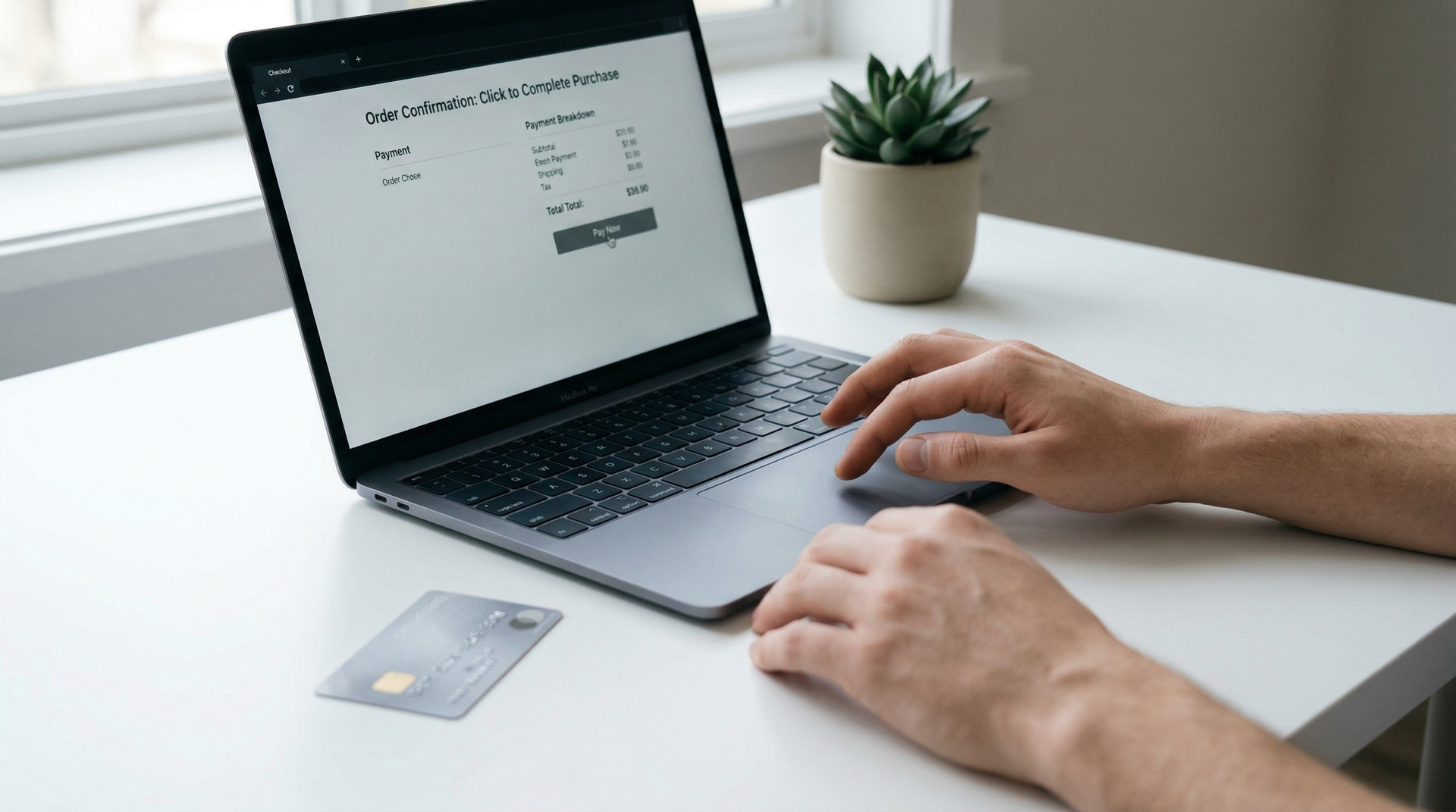 Simple online signup process